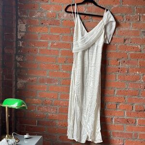 For Love And Lemons One Shoulder Cream Dress